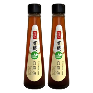 麻油車 冷壓有機白麻油, 135ml, 2瓶