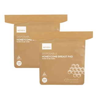 마더케이 허니콤 3D 수유패드, 120매, 2개