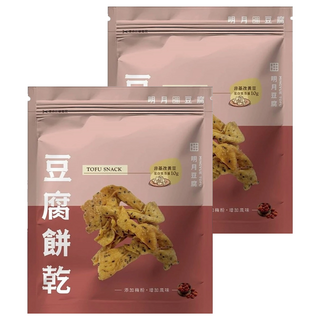 明月豆腐 豆腐餅乾 梅粉, 150g, 2包