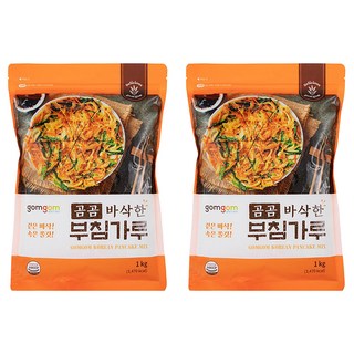 gomgom 酥脆韓式煎餅粉 輕鬆製作道地韓式煎餅 享受口感, 1kg, 2包