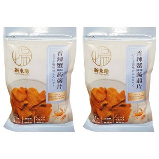 新東陽 香辣蟹風味蒟蒻片100g*2包, Q彈有嚼勁，香辣夠味，獨立包裝, 100g
