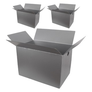 코멧 두꺼운 이사박스 3T 5호~7호 3개입, 실버, 3개