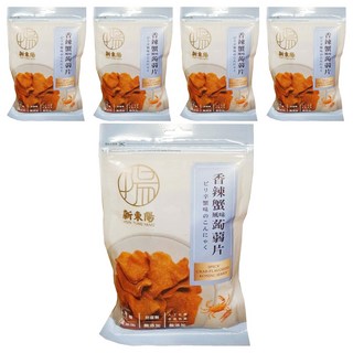 新東陽 香辣蟹風味蒟蒻片 Q彈蒟蒻 香辣夠味 獨立包裝, 100g, 5包