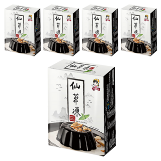 SIGNWIN 三得冠 仙草凍粉, 簡單製作香Q果凍，冬天也可以做成燒仙草, 60g, 5盒