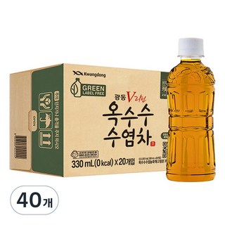 광동옥수수수염차 무라벨, 330ml, 40개