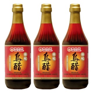 萬家香 特級烏醋, 595ml, 家庭料理調味好幫手, 3瓶