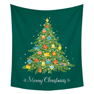 半島良品 聖誕款裝飾掛布, 聖誕樹(卡通裝飾), 1件