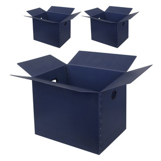 코멧 두꺼운 이사박스 3T, 네이비, 3개