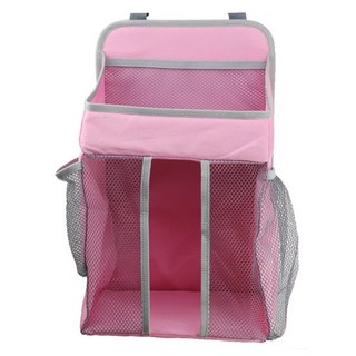 多功能床邊收納袋, 42 x 27 x 20cm, 經典粉