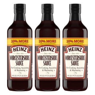 HEINZ 亨氏 伍斯特醬, 3瓶, 532ml
