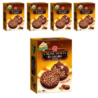 義美 杏仁巧克力酥片 牛奶巧克力, 140g, 5盒