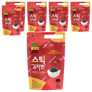 韓味不二 海苔酥辣味 7包, 70g, 6袋