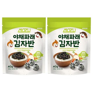 韓國MOZU蔬菜海苔酥 酥脆爽口 營養豐富 拌飯佐餐皆宜, 2入, 40g