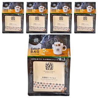 MARUYAMA COFFEE 丸山珈琲 中焙濾泡咖啡 溫和, 9g, 5包, 5袋