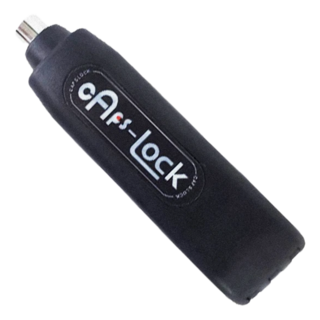 Caps-Lock 免彎腰快鎖式機車防盜鎖, 工程塑料ABS/全銅鎖芯, 16x4.5x5.2cm, 低調黑, 1個