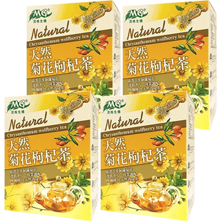 茂格生機 天然菊花枸杞茶, 6g, 8包, 4盒