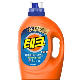 테크 베이킹소다 플러스 구연산 액체세제 뉴 본품, 3L, 1개