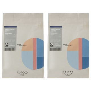 OKO 生態綠 公平單品咖啡豆 宏都拉斯 250g 中淺烘焙, 咖啡豆(無研磨), 2包