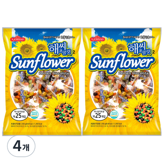 ILKWANG 葵花籽巧克力分享包, 4包, 250g