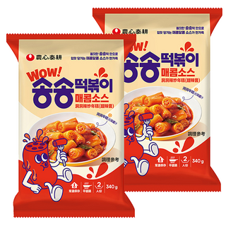 TAEKYUNG 泰耕 洞洞辣炒年糕 甜辣醬 韓國道地風味 Q彈有嚼勁, 2包, 340g