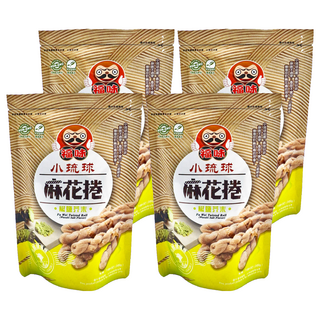 福味 小琉球麻花捲 椒鹽芥末, 200g, 4包