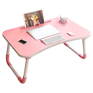 收納王妃 多功能摺疊床上桌, 粉色