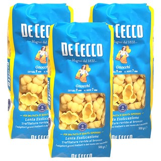 DE CECCO 得科 小貝殼麵 NO.46，杜蘭小麥粉製成, 500g, 3包