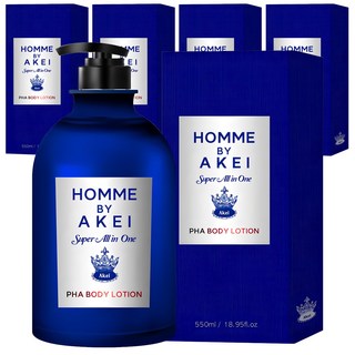 AKei. HOMME Super All in One PHA身體乳液 情調費洛蒙香味, 5瓶, 550ml