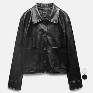 MIXXO 女款人造皮革立領夾克