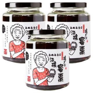 醬王殿 精選酒釀蜜棗, 手工製作，傳統風味，養身補血，純天然食材，安心無負擔, 450g, 3罐