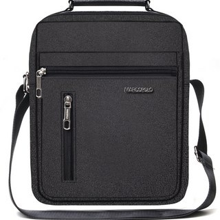 marco polo 男士郵差斜背包 MP4013, 黑色