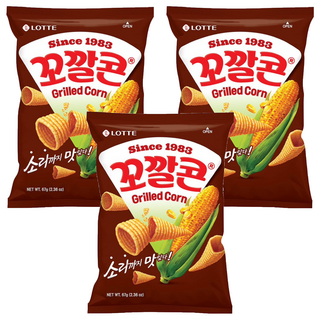 Kokkal Corn 玉米脆角, 烤玉米口味, 酥脆口感, 67g, 3包