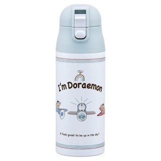 Skater 不鏽鋼超輕量保溫保冷水壺, 哆啦A夢 藍色, 360ml, 1個