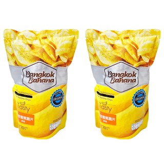 Bangkok Banana 曼谷香蕉脆片 原味, 70g, 2包