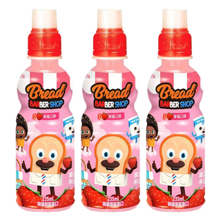 LOTTE 樂天 草莓味飲料，235ml，韓國原裝進口, 3瓶