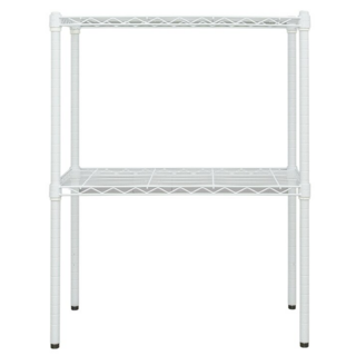 dayneeds 日需百備 輕型烤漆架 鐵力士架 收納層架 展示架 層架 鐵架, 白色, 2層