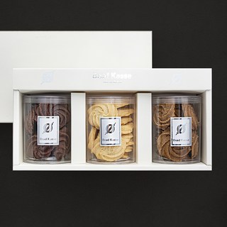 브로드카세 버터쿠키, 100g, 3개입, 1세트