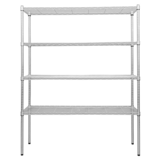 dayneeds 日需百備 輕型電鍍鎖管架 鐵力士架 收納層架 展示架 層架 鐵架, 電鍍, 4層