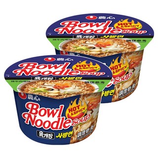 NONGSHIM 農心 碗麵 辣牛肉湯口味 100g, 2入