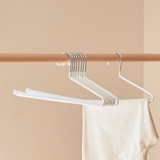 진심감성 논슬립 바지걸이, 화이트, 10개