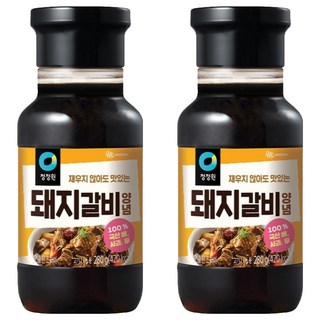 청정원 전통 돼지갈비양념, 280g, 2개