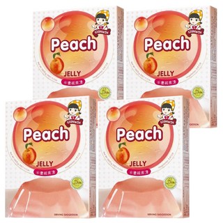 SIGNWIN 三得冠 水蜜桃果凍粉 安心美味, 100g, 4盒