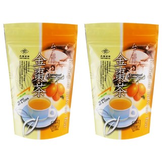永發茗茶 金棗茶 台灣產 七十年傳統溫火煉製, 4g, 20包, 2袋