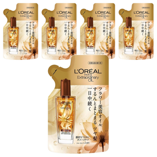 L'OREAL PARiS 巴黎萊雅 金緻護髮精油補充包 棕色, 90ml, 5包