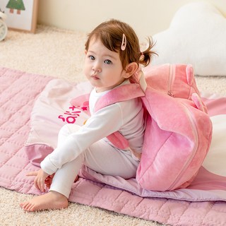 兒童四季一體式午睡被子組+夏日被子+收納背包, Romi