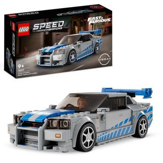 LEGO 樂高 動力科技 玩命關頭2日產SkylineGT-R R34 2 Fast 2 Furious Nissan Skyline GT-R (R34) Car 42210, 混和顏色, 1組