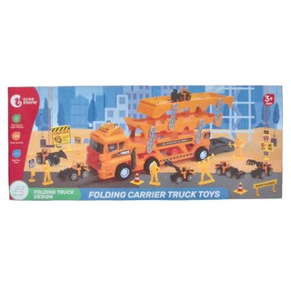 cute stone 盟石 兒童聲光卡車套裝玩具, 三層工程運輸車 多色, d, 1組
