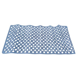 WE CHAMP TPE圓圈衛浴防滑墊, 藍色, 1個