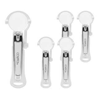 COSMOS 放大鏡指甲剪 附集中盒 可調式放大鏡 高密合刀鋒, #507, 5個