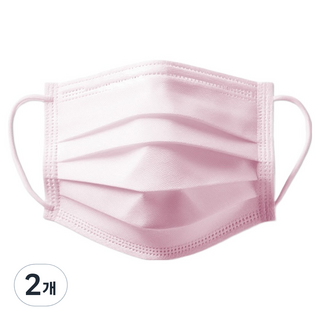 하하마스크 일회용 성인용 대형, 30개입, 2개, 핑크